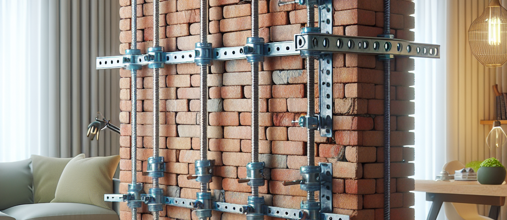 Tecniche di ancoraggio moderne per pareti in laterizio.