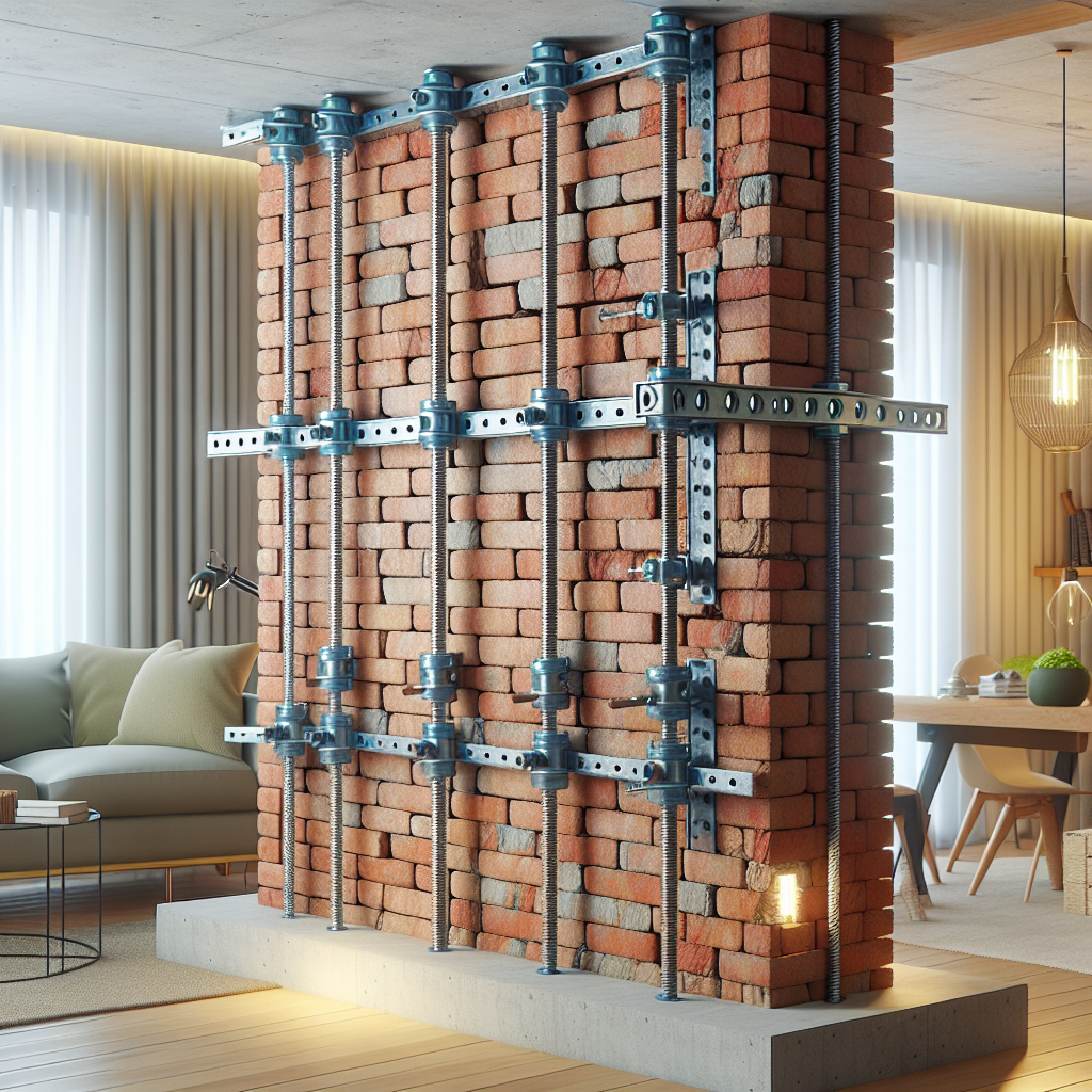 Tecniche di ancoraggio moderne per pareti in laterizio.