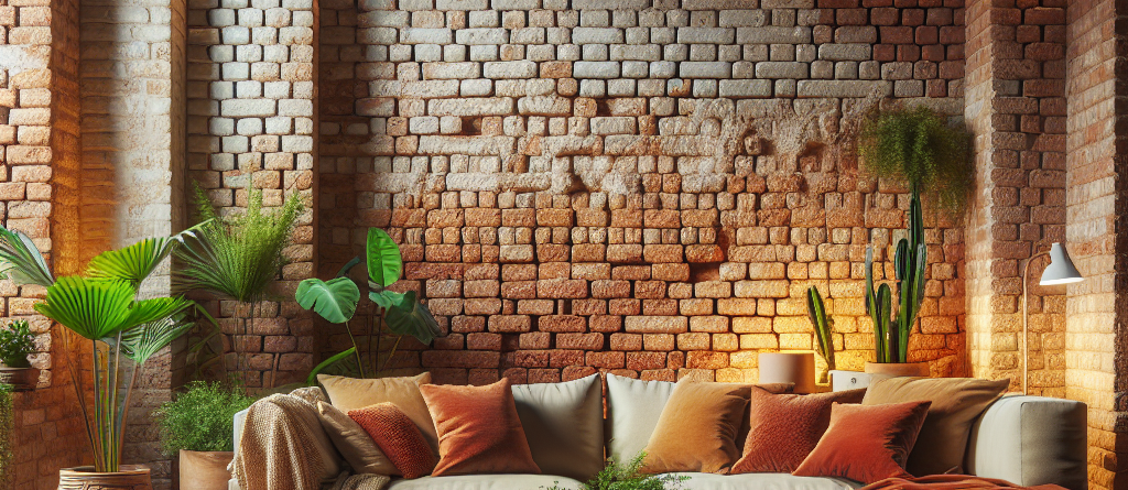 Utilizzo dei laterizi nell'interior design.