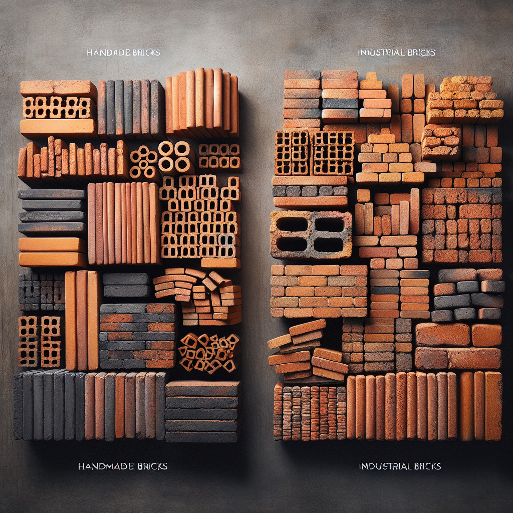 Mattoni fatti a mano vs mattoni industriali: differenze e caratteristiche.