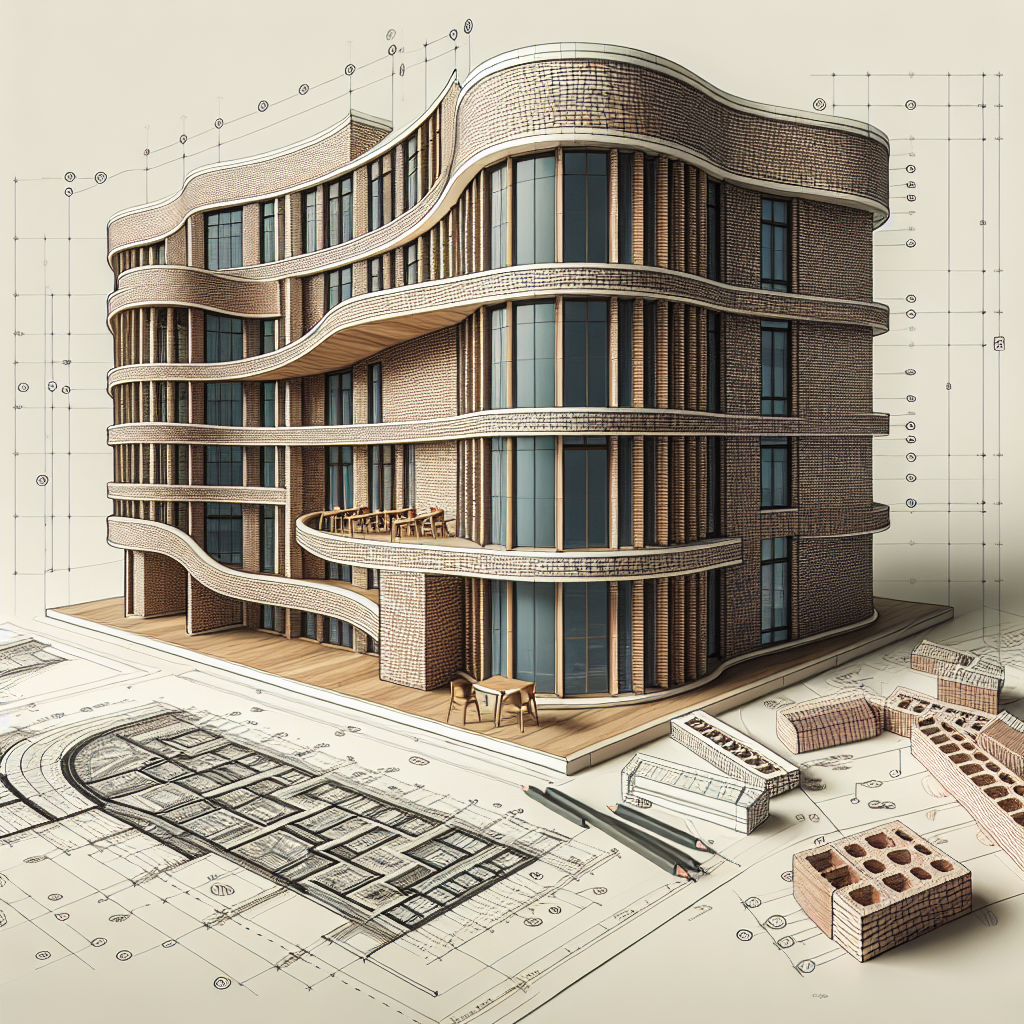 Guida alla progettazione di facciate curve in laterizio.