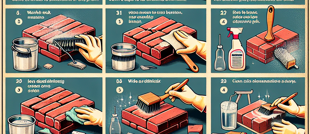 Una guida passo-passo alla pulizia dei mattoni.