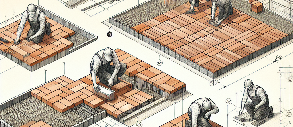 Passi chiave per la posa di pavimenti in laterizio.