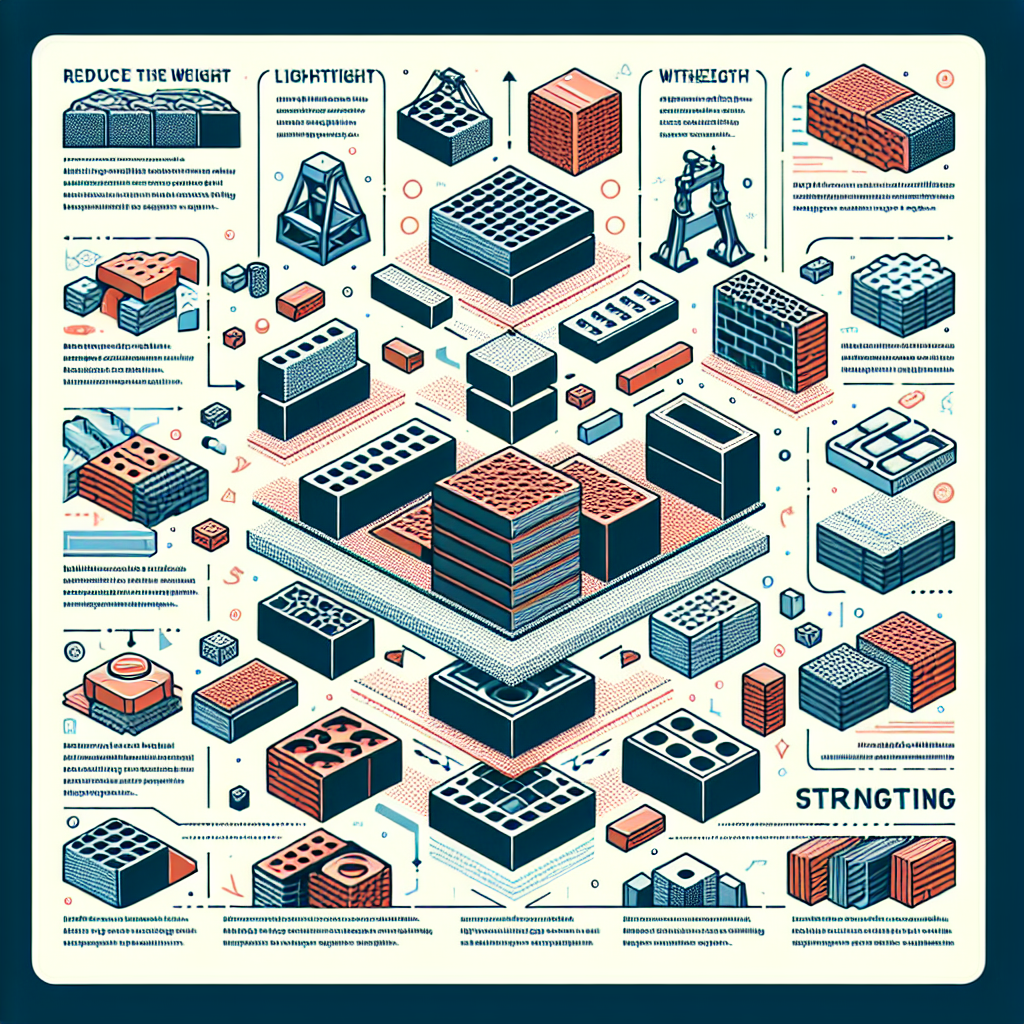 Metodi per ridurre il peso dei laterizi senza compromettere la resistenza.