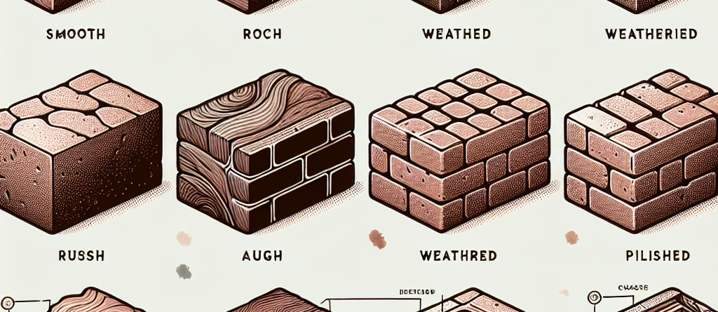 Guida alle diverse finiture dei mattoni.
