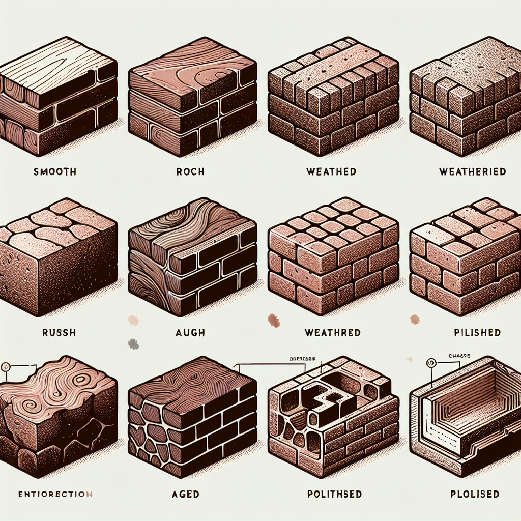 Guida alle diverse finiture dei mattoni.