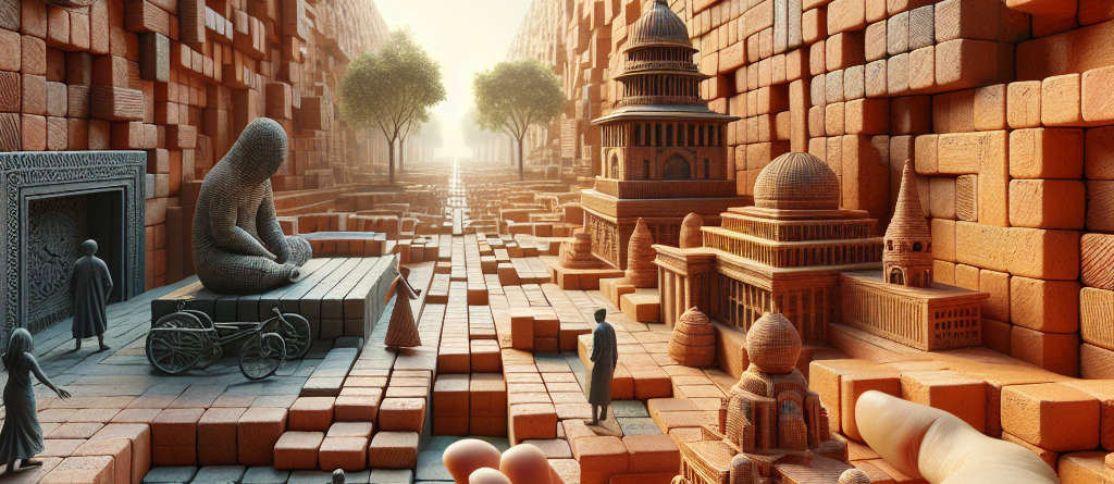 Il lato artistico dei mattoni: sculture e installazioni.