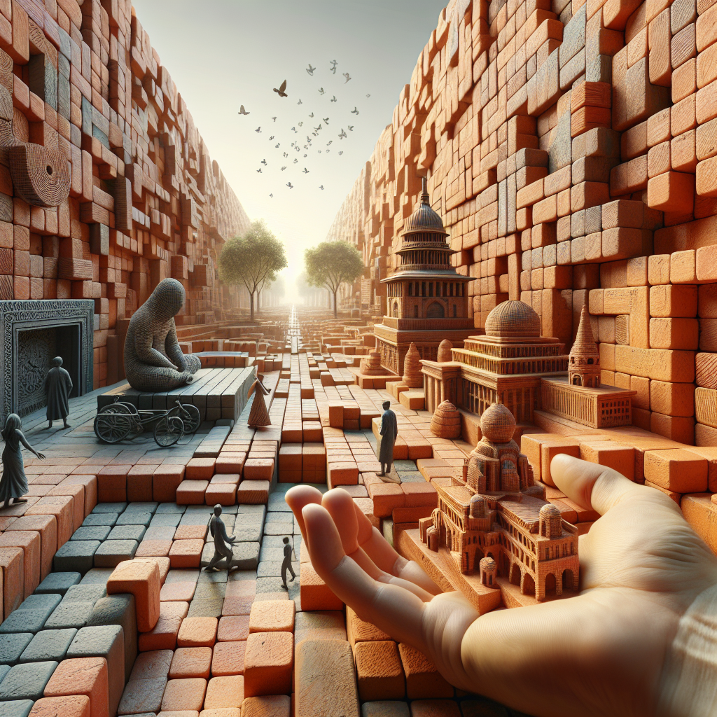 Il lato artistico dei mattoni: sculture e installazioni.