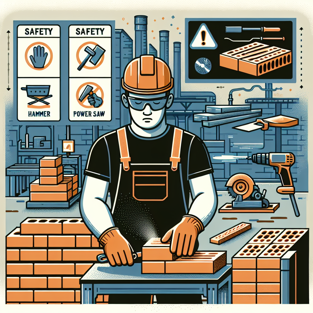 Istruzioni per il corretto taglio e lavorazione dei mattoni.