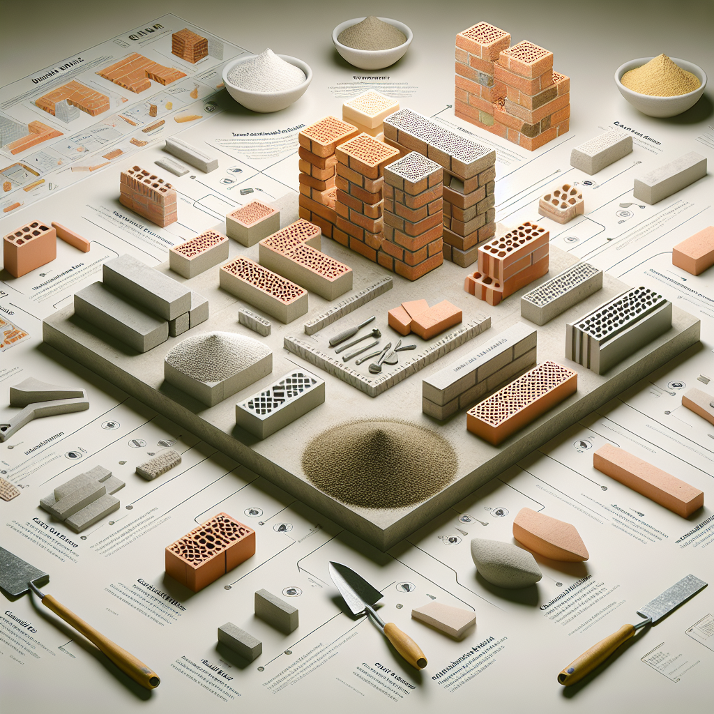 La scelta dei giunti e delle malte per i mattoni.