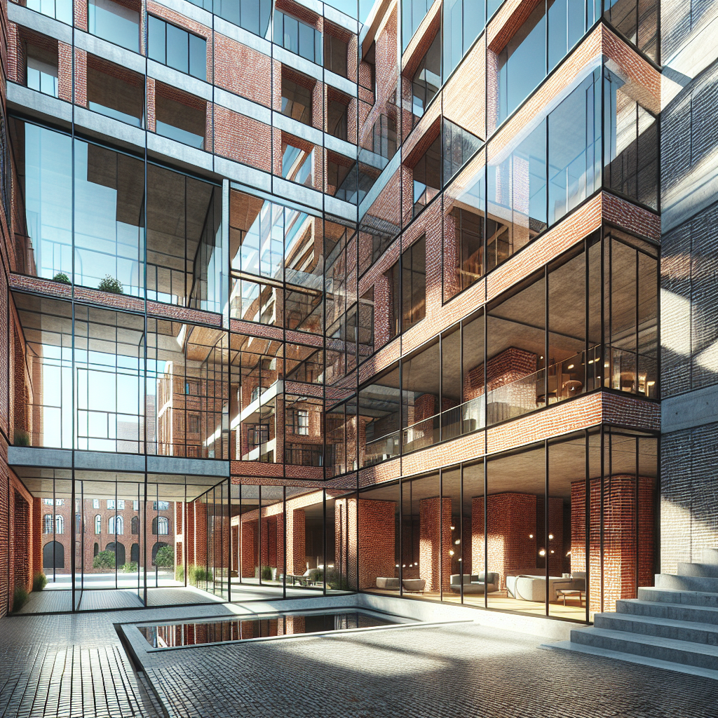 Come integrare il vetro e il mattone nelle costruzioni moderne.